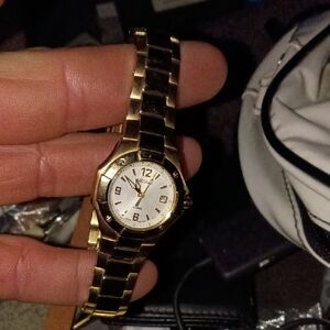 Seiko Gold Tone Women's Watch with White Dial
